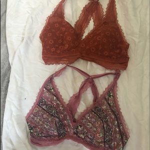 2 VICTORIAS secret bralettes small
